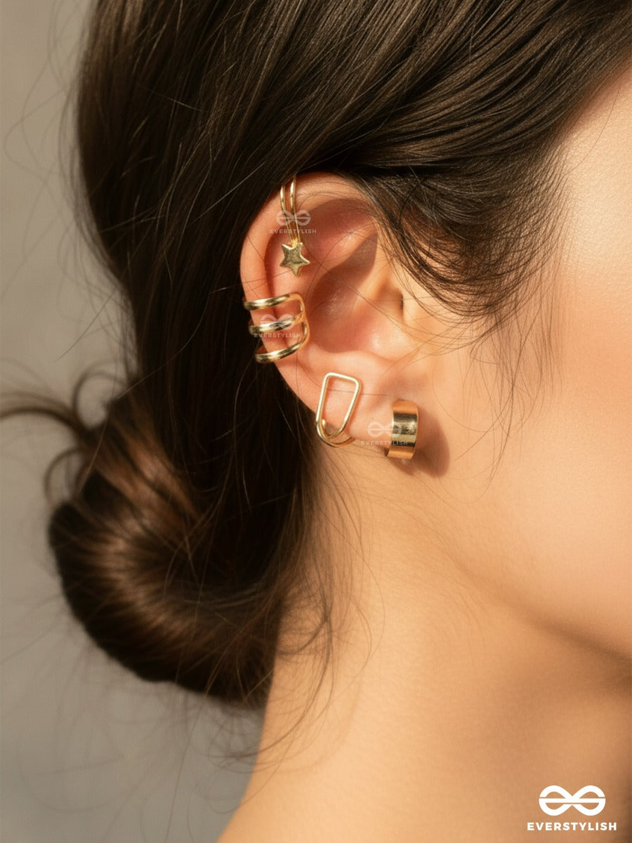 The It Mix - Golden Earcuff Set
