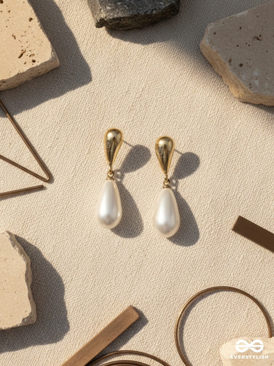 Whisper Tear - Elegant Pearl Dangles