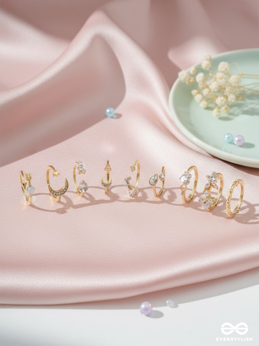 Dazzle Lane - Dainty Stack Ring Set