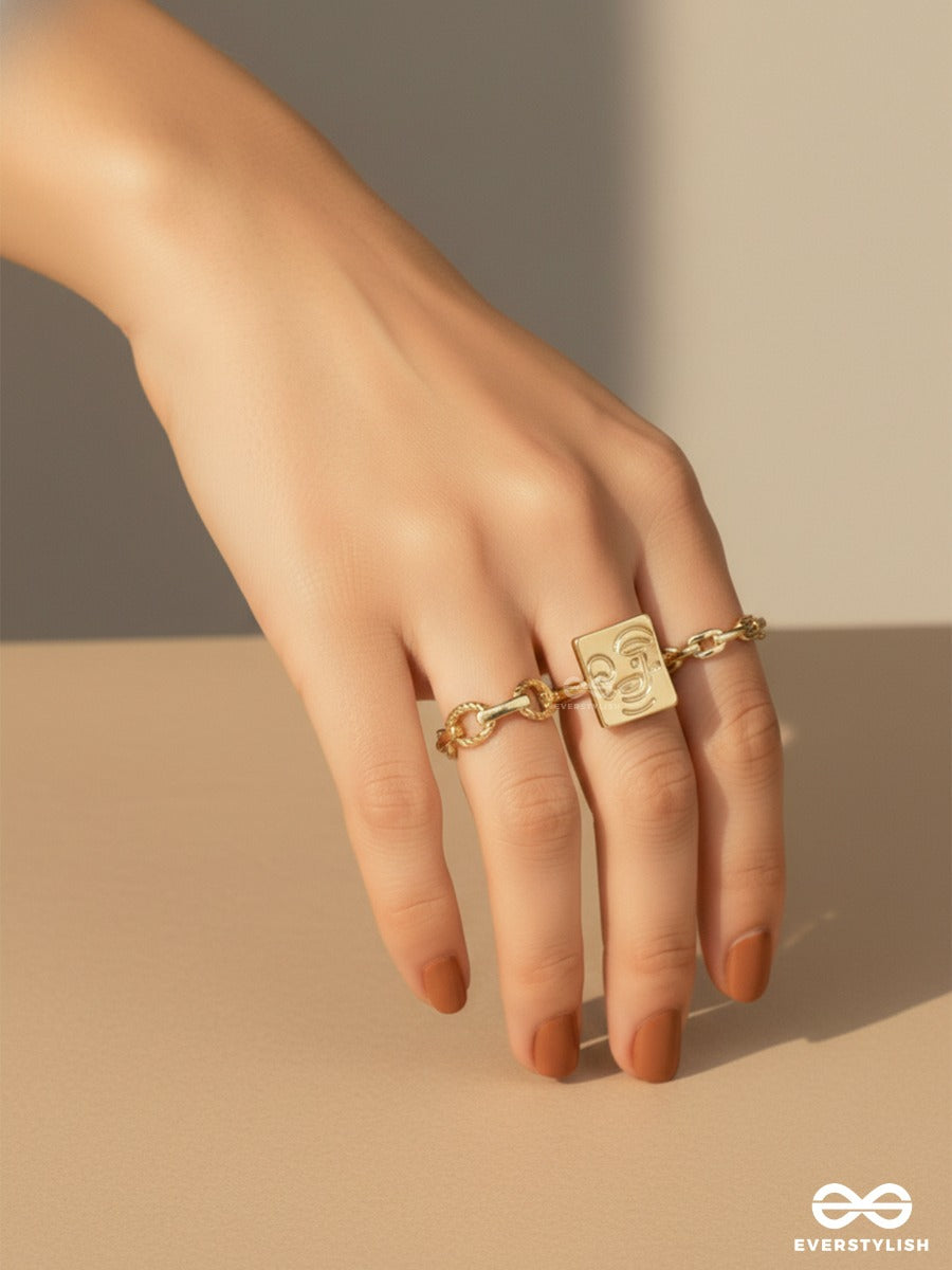 Mismatch Magic - Gold Ring Set