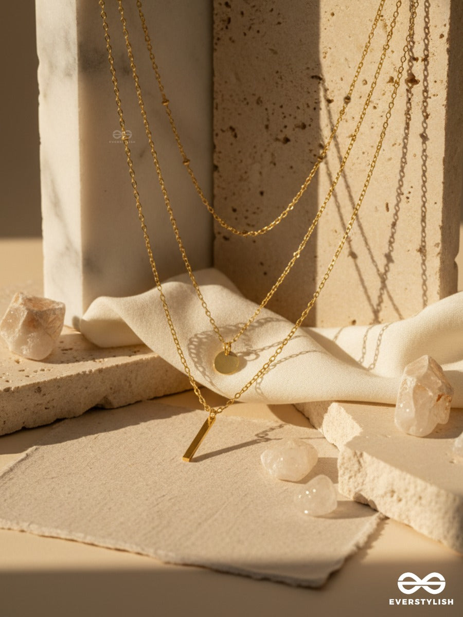Golden Pause - Delicate Layered Necklace
