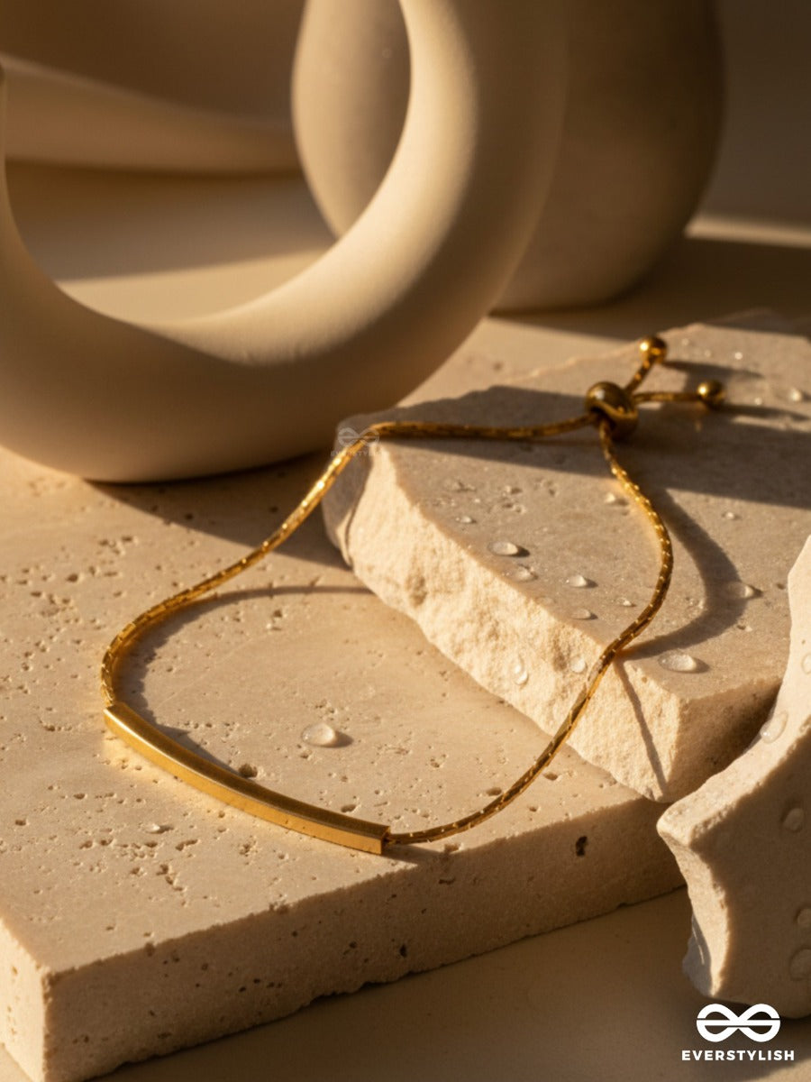 Golden Slide - Sleek Everyday Bracelet