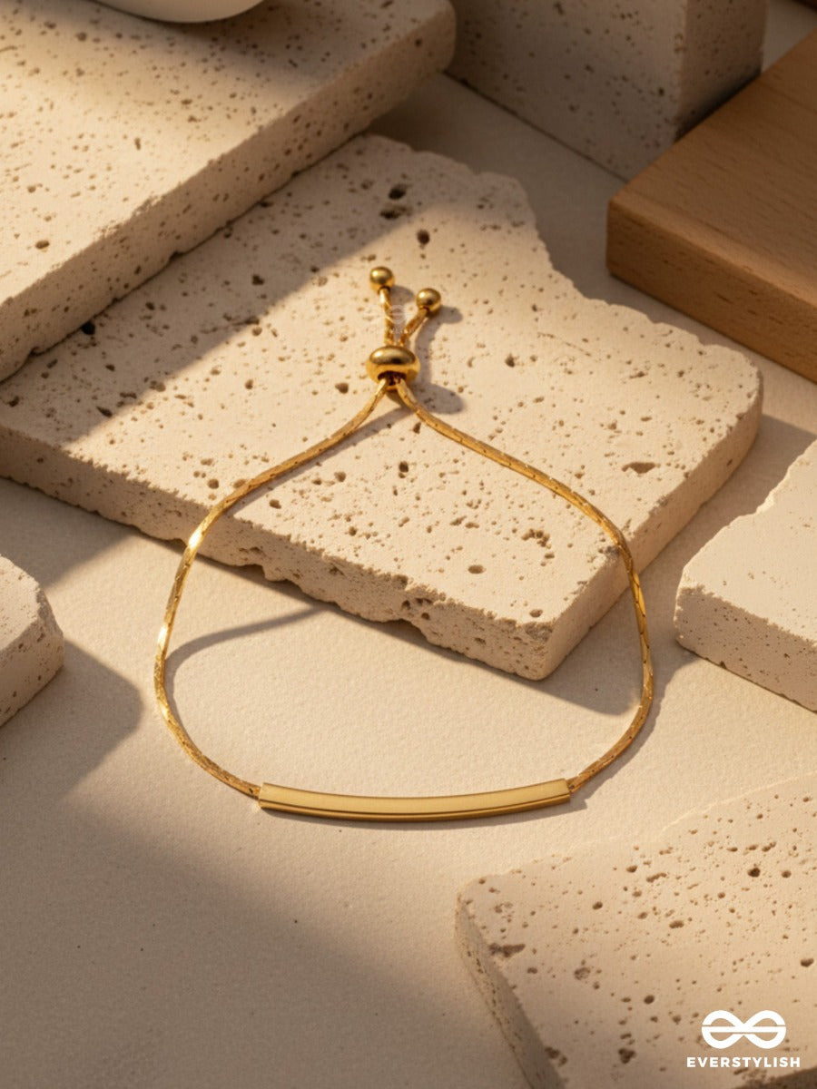 Golden Slide - Sleek Everyday Bracelet