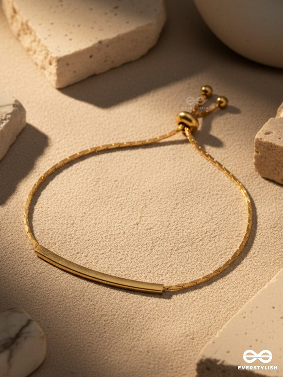 Golden Slide - Sleek Everyday Bracelet