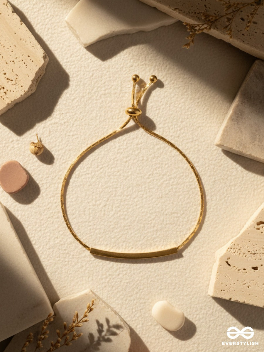 Golden Slide - Sleek Everyday Bracelet