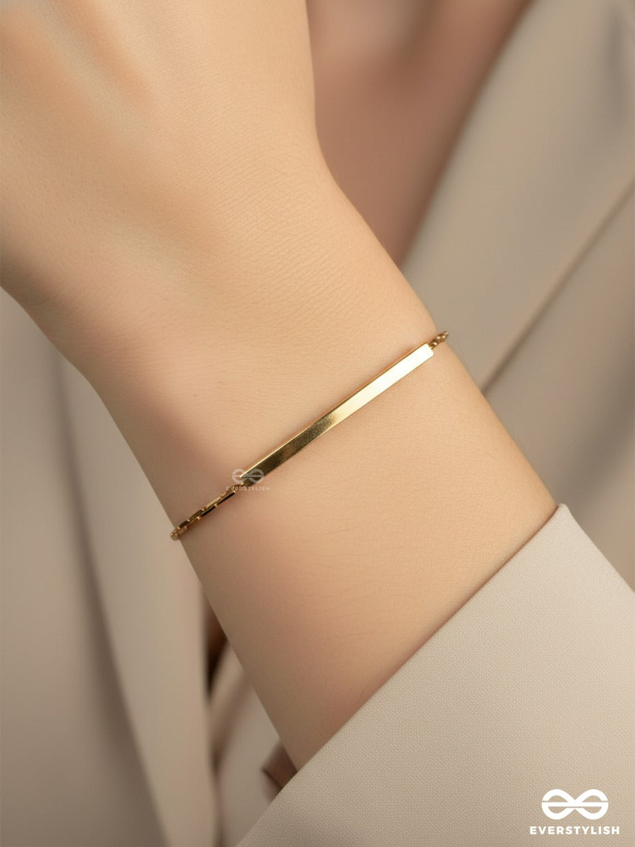 Golden Slide - Sleek Everyday Bracelet