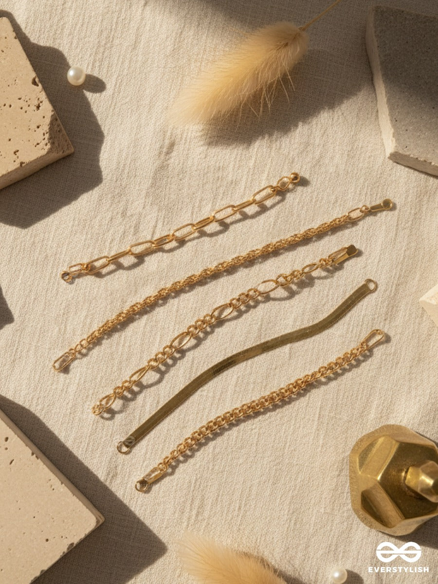 Chainplay - Contemporary Golden Bracelet Set