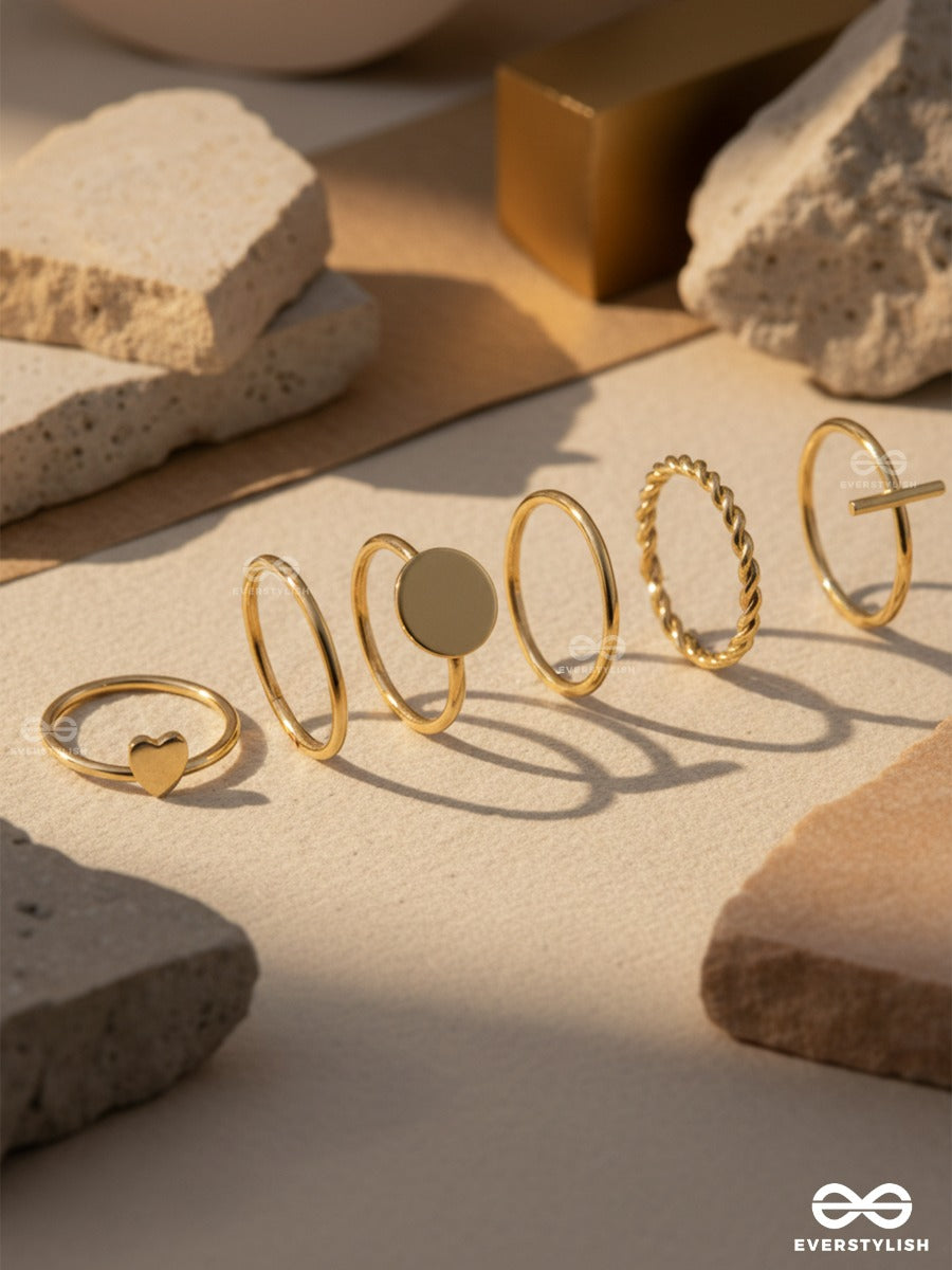Micro Moments - Delicate Gold Ring Set