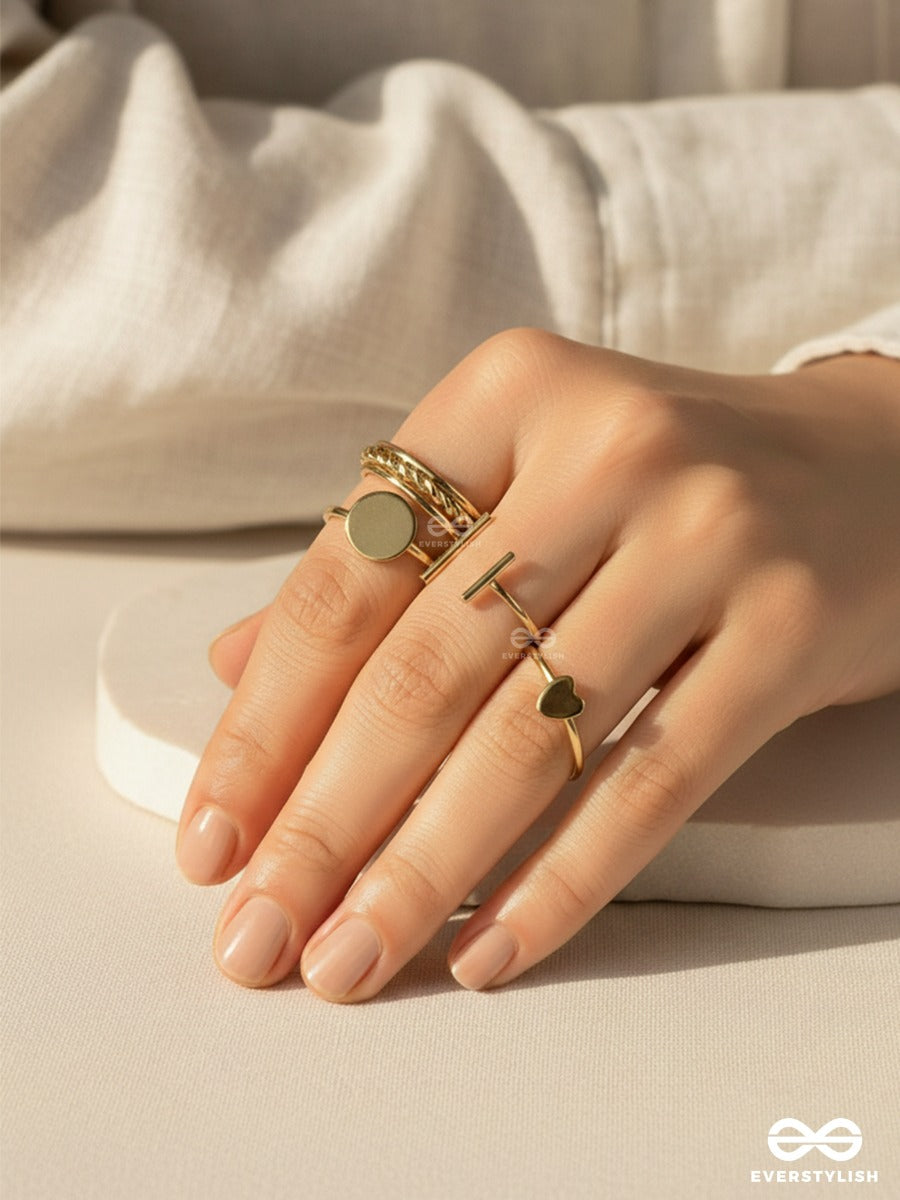 Micro Moments - Delicate Gold Ring Set