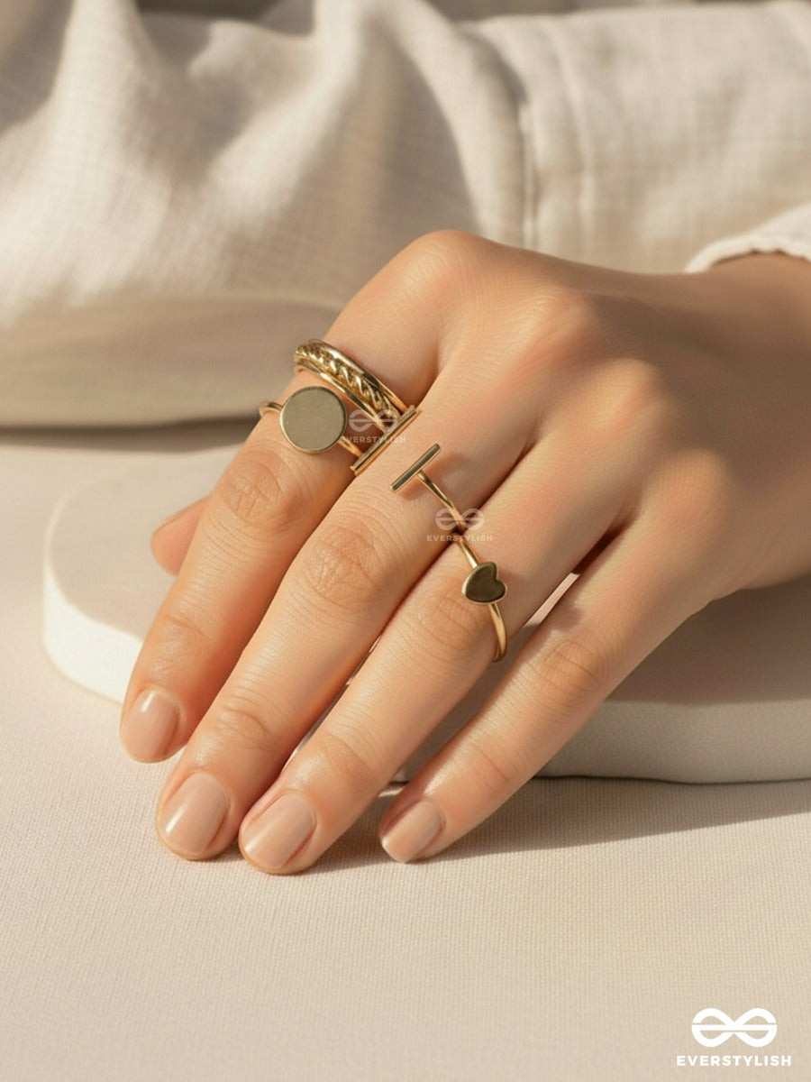 Micro Moments - Delicate Gold Ring Set