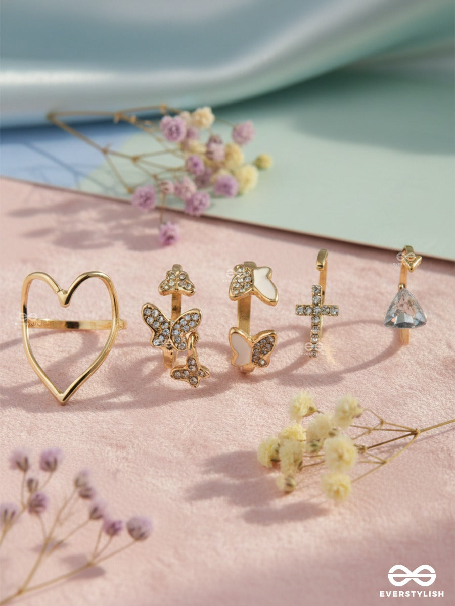 Cupid Picks - Cute Detail Ring Set