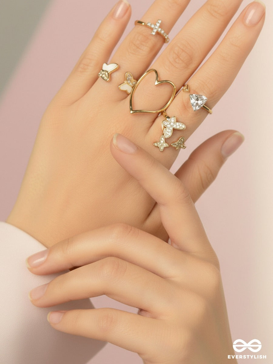 Cupid Picks - Cute Detail Ring Set