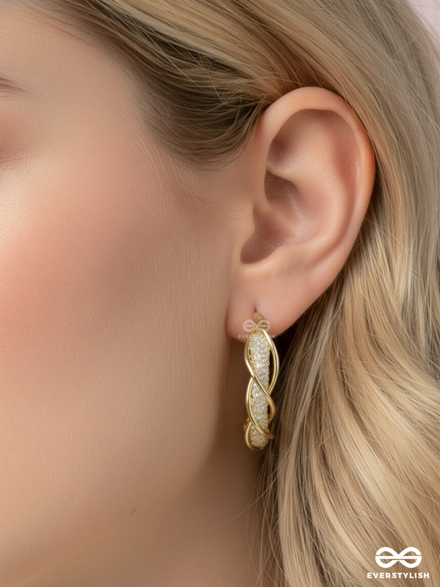 Aura Twist - Delicate Hoop Earrings
