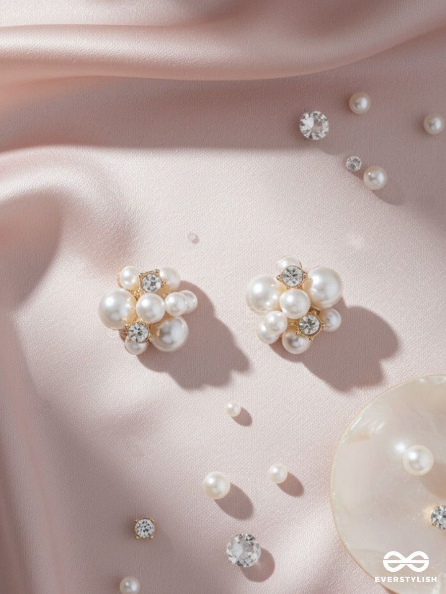 Pearl Floret - Minimal Floral Studs