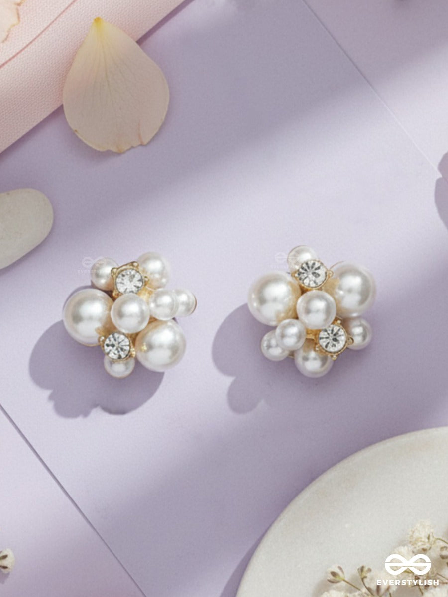 Pearl Floret - Minimal Floral Studs
