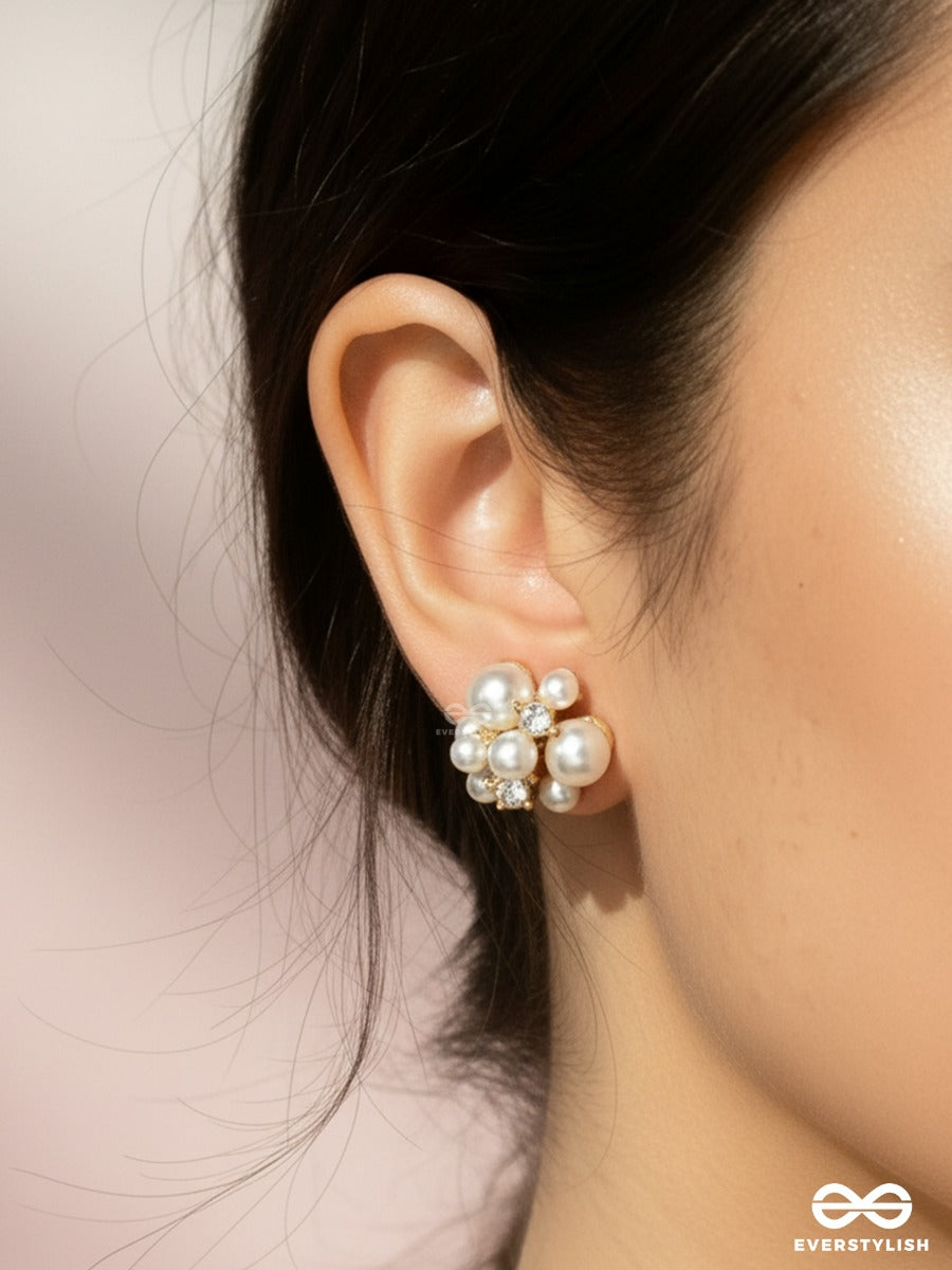 Pearl Floret - Minimal Floral Studs