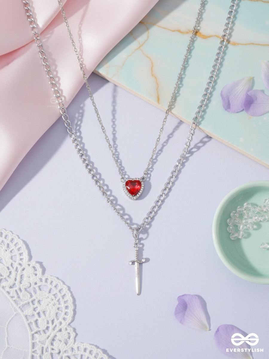 Devotion Drop - Heart Accent Layered Chain