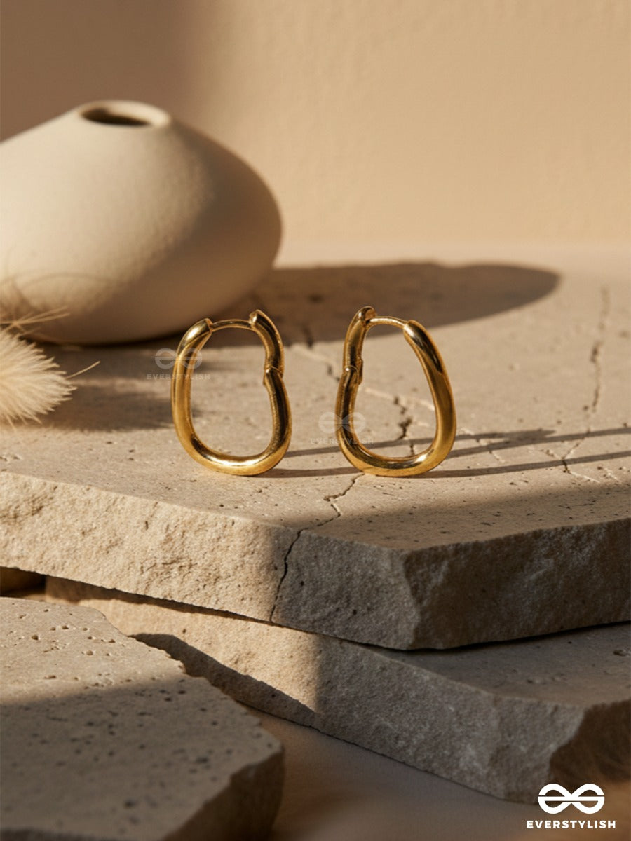 Calm Contour - Smooth Oval Earrings