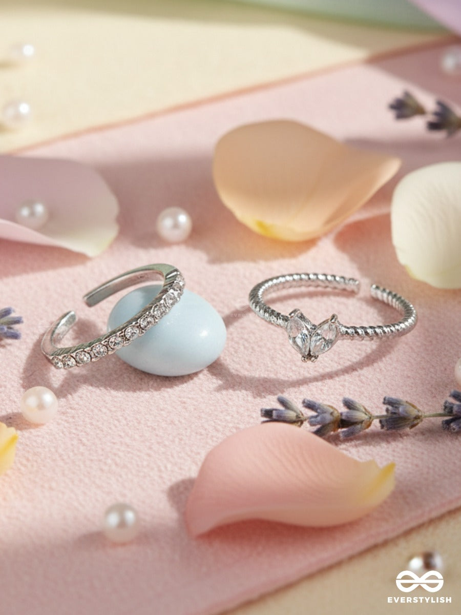 Stellar Glint - Minimal Silver Rings