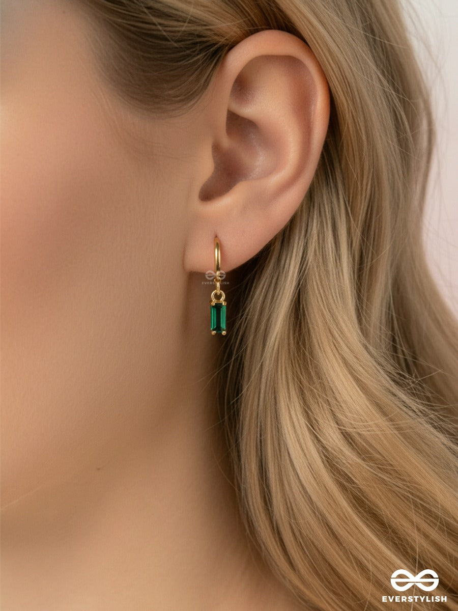 Green Crush - Drop Earrings