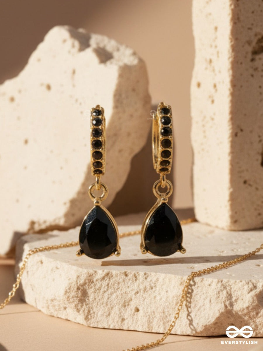 Midnight Tear - Drop Earrings