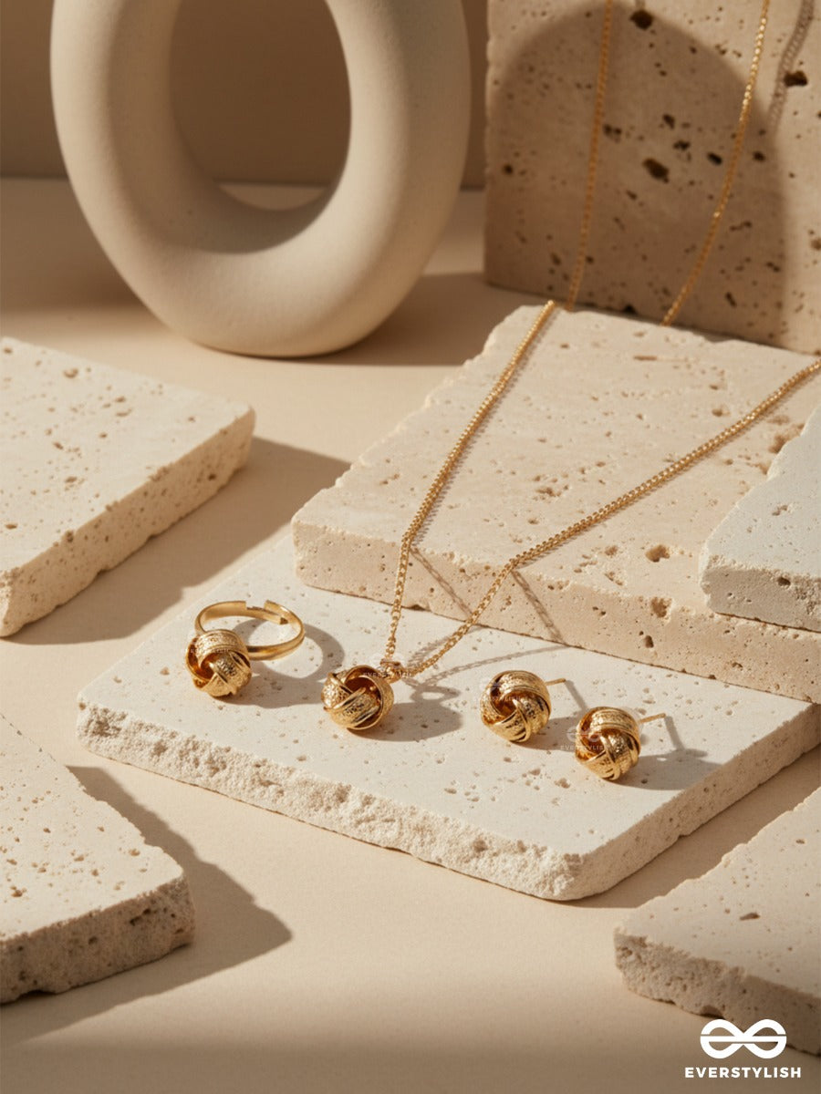 Sol Knot - Refined Sculptural Jewellery Set