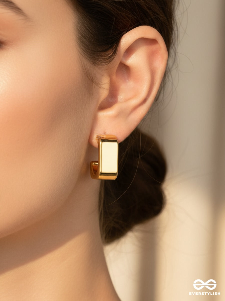 The Aurum Stack - Gold Stud Earrings Set