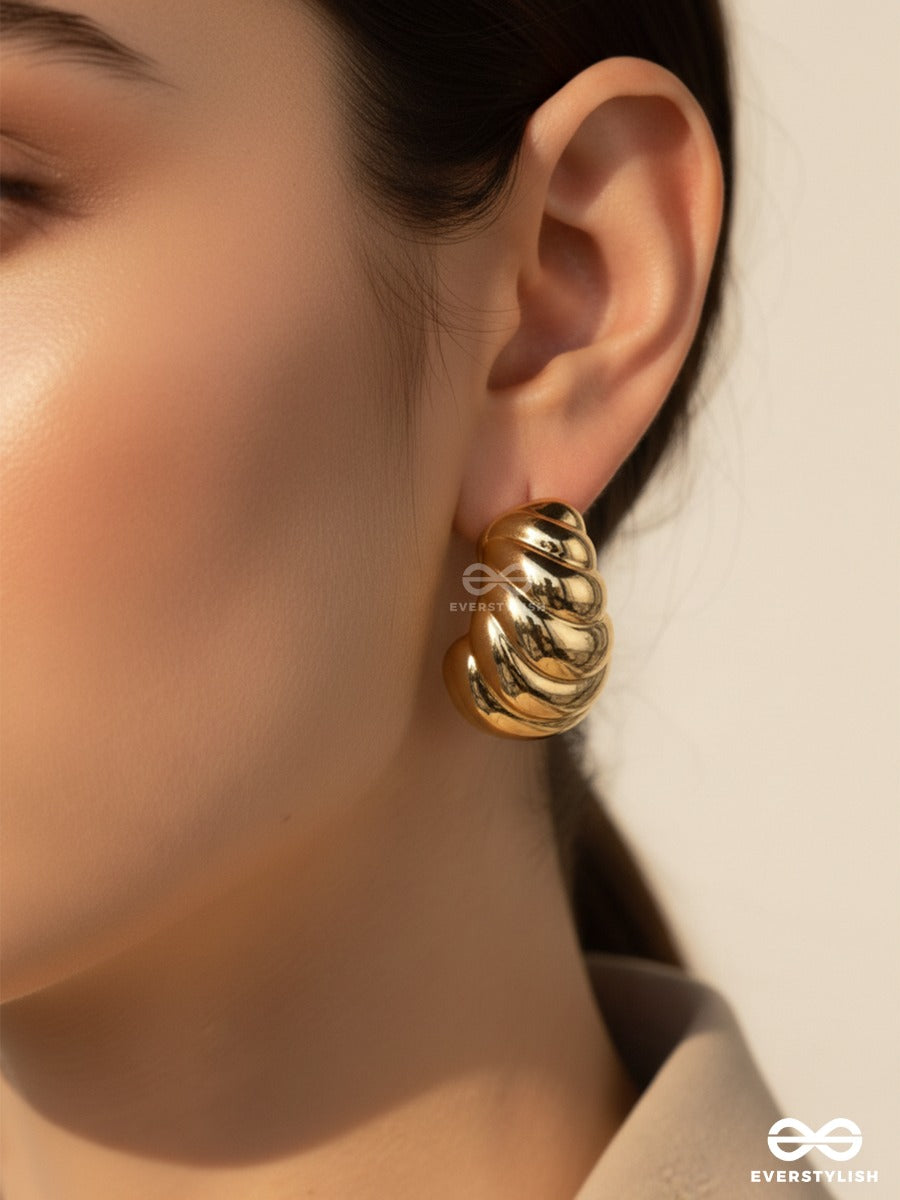 Power Drip - Sculpted Stud Earrings