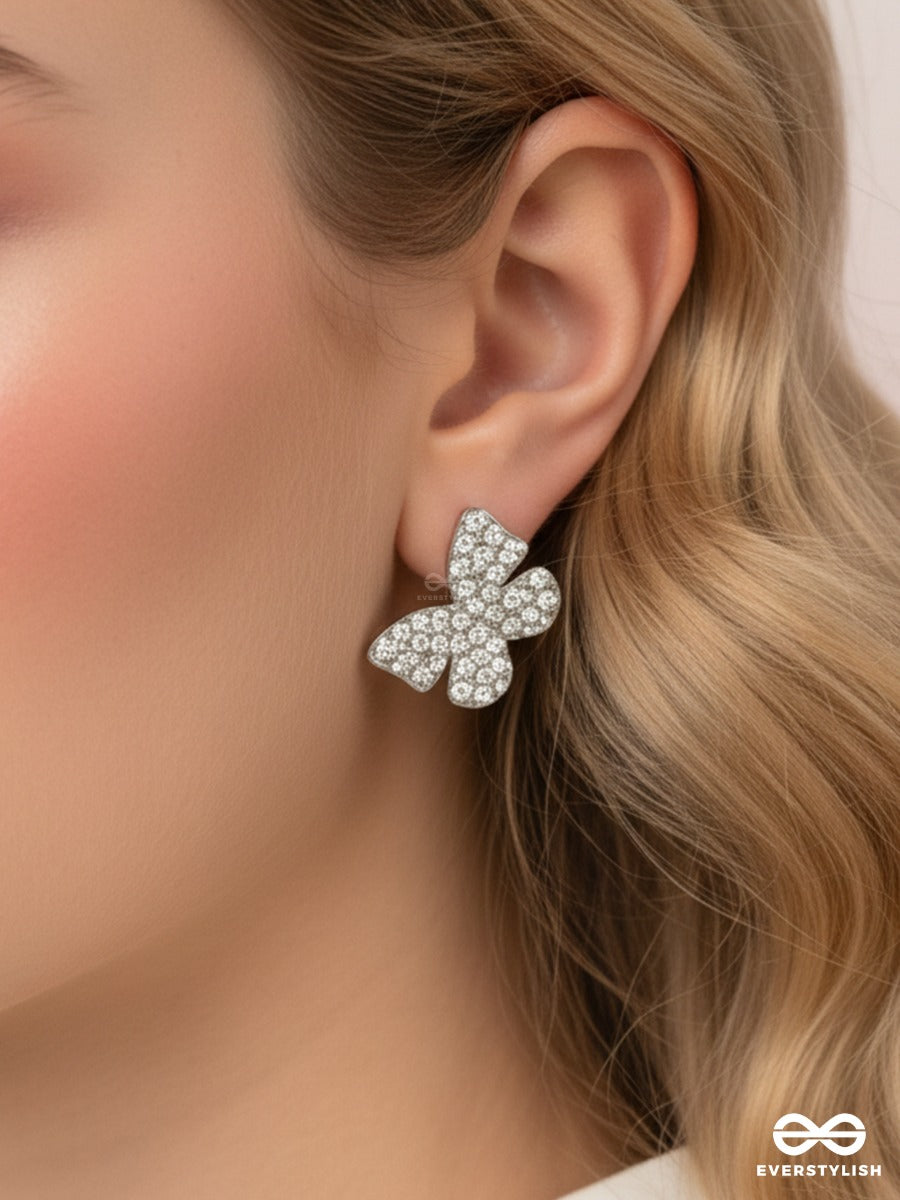 Glimmer Wings - Crystal Stud Earrings