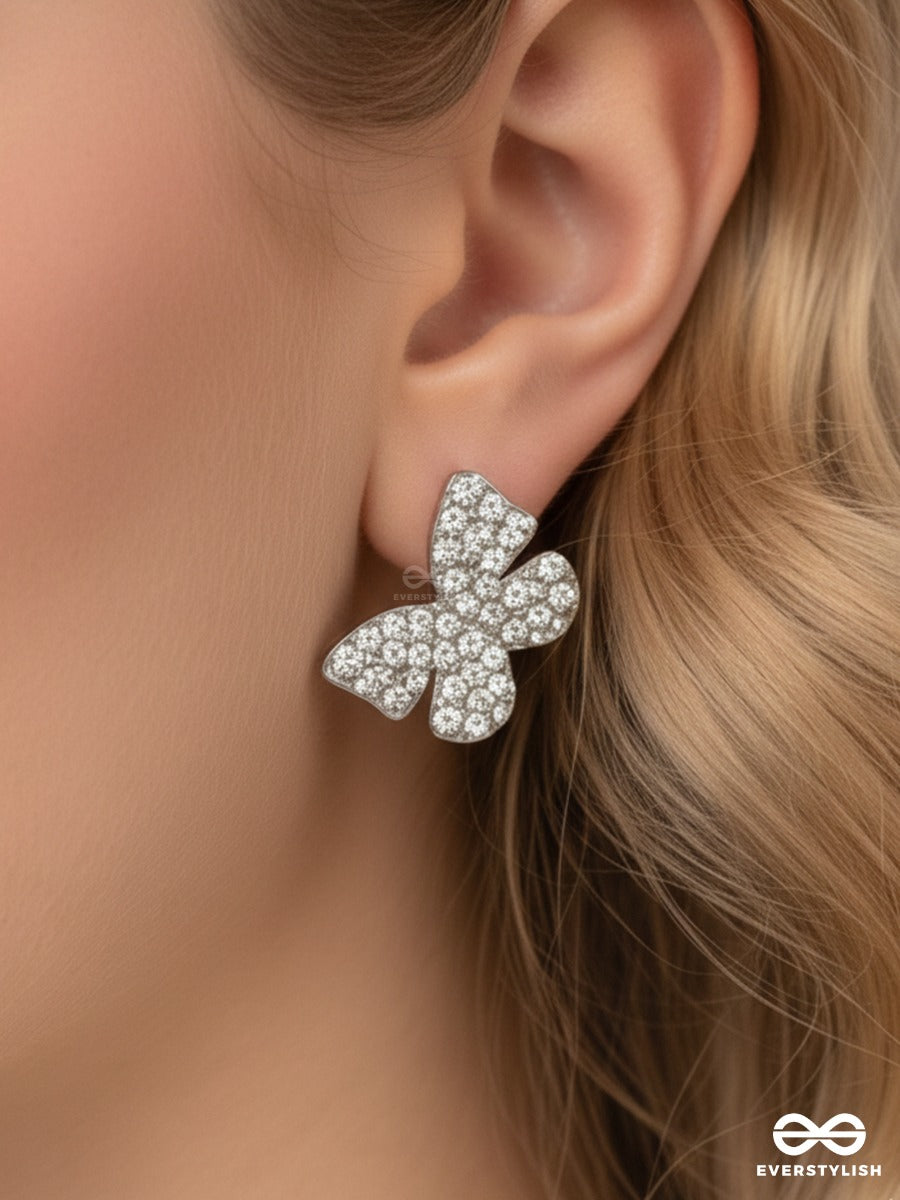 Glimmer Wings - Crystal Stud Earrings