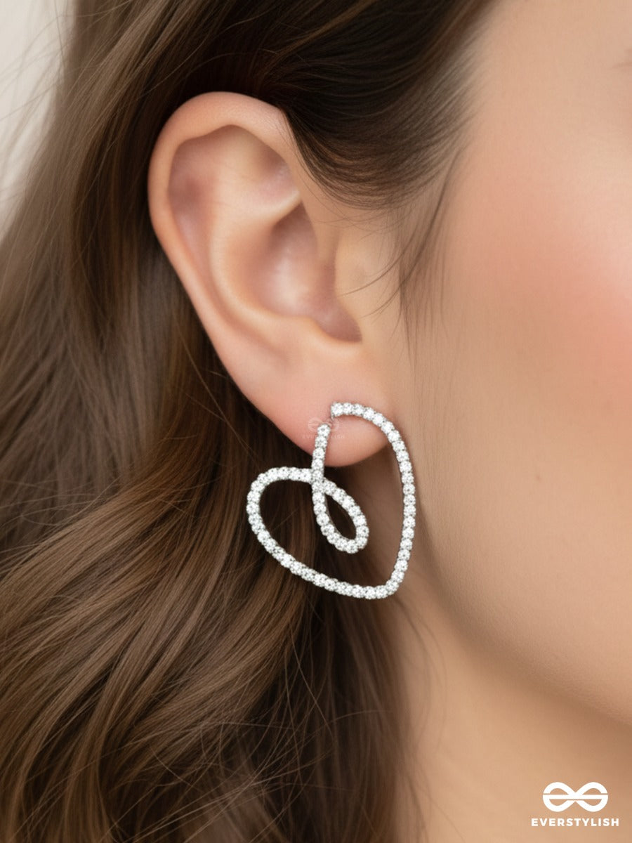 Heartline Glam - Sparkle Drop Earrings