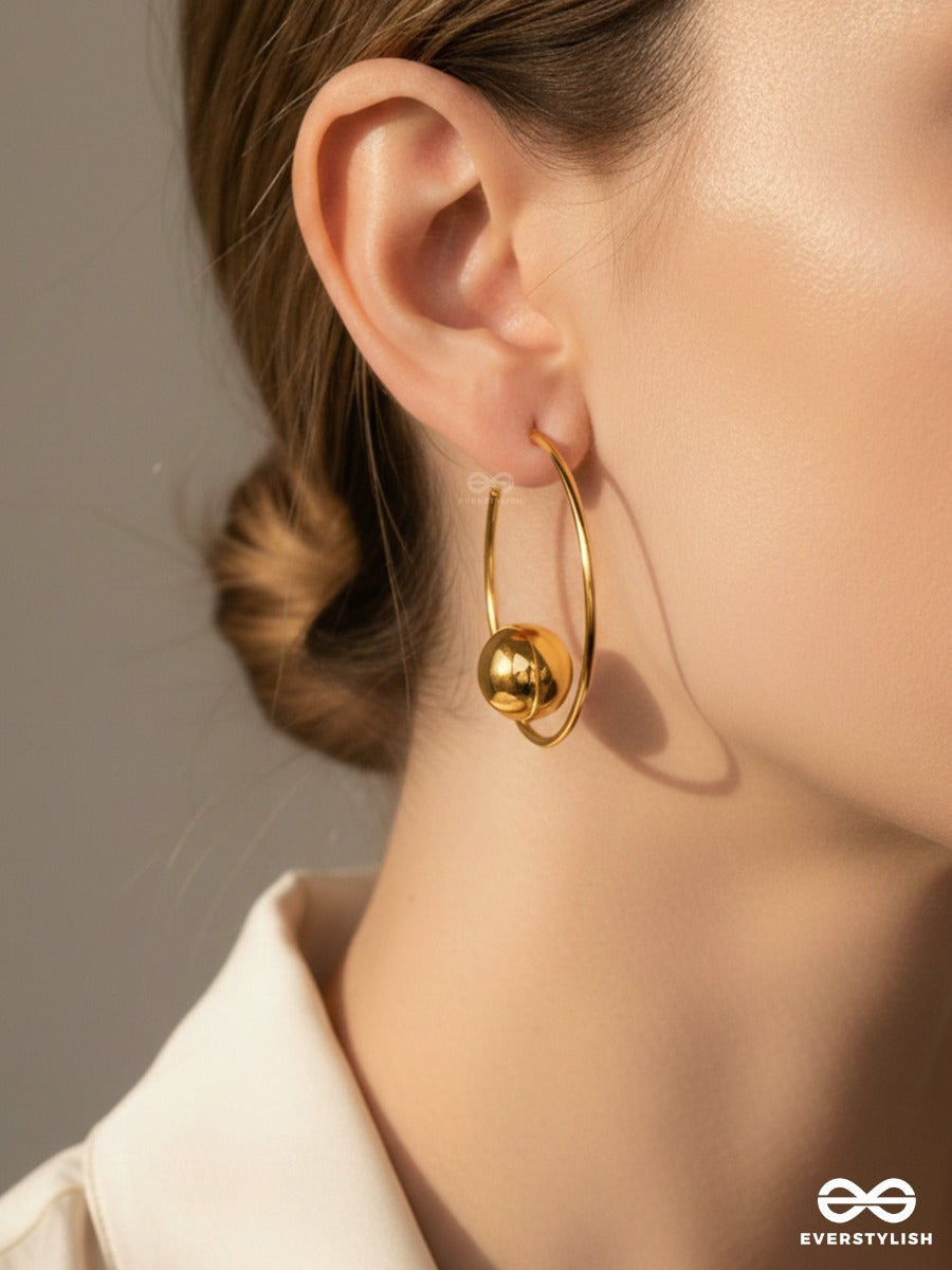 Cosmo Ring - Gold Statement Hoops