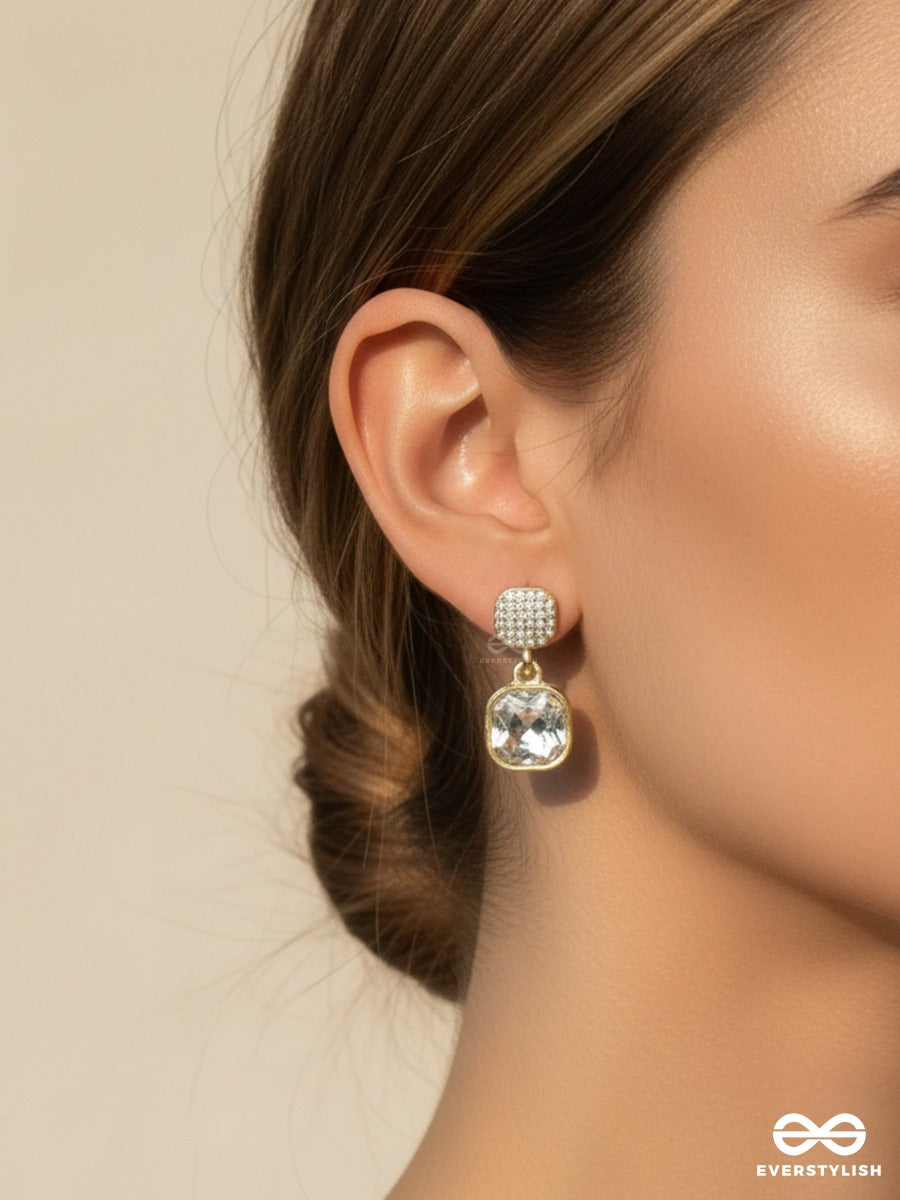Champagne Charm - Crystal Drop Earrings