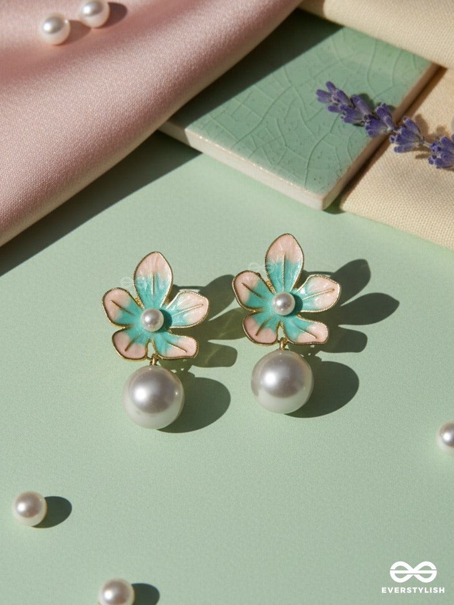 Pearl Meadow - Aqua Floral Drops