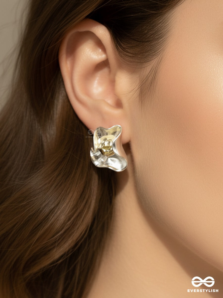 Gold Rumble - Statement Bloom Earrings