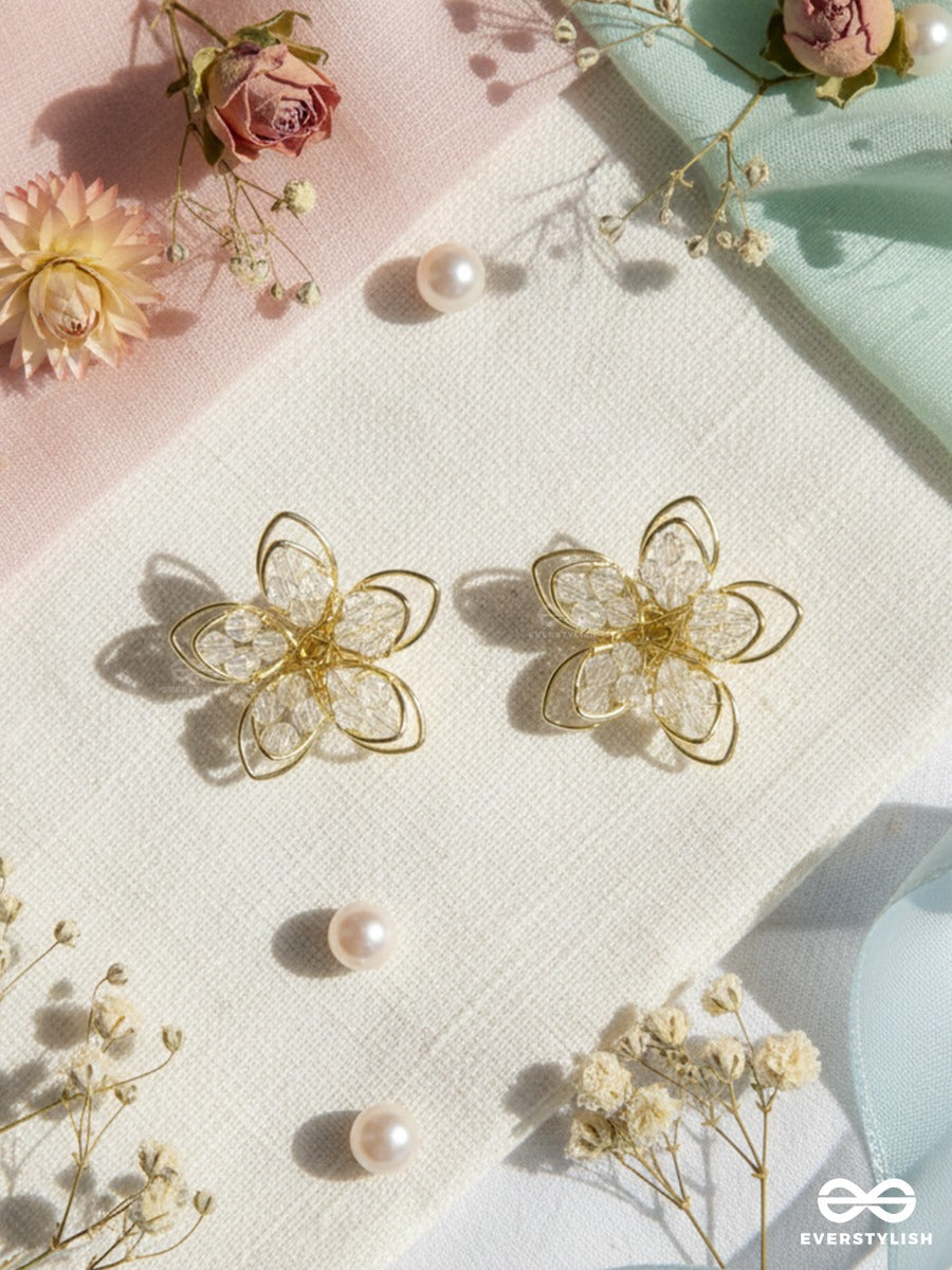 Prism Petals - Modern Floral Earrings