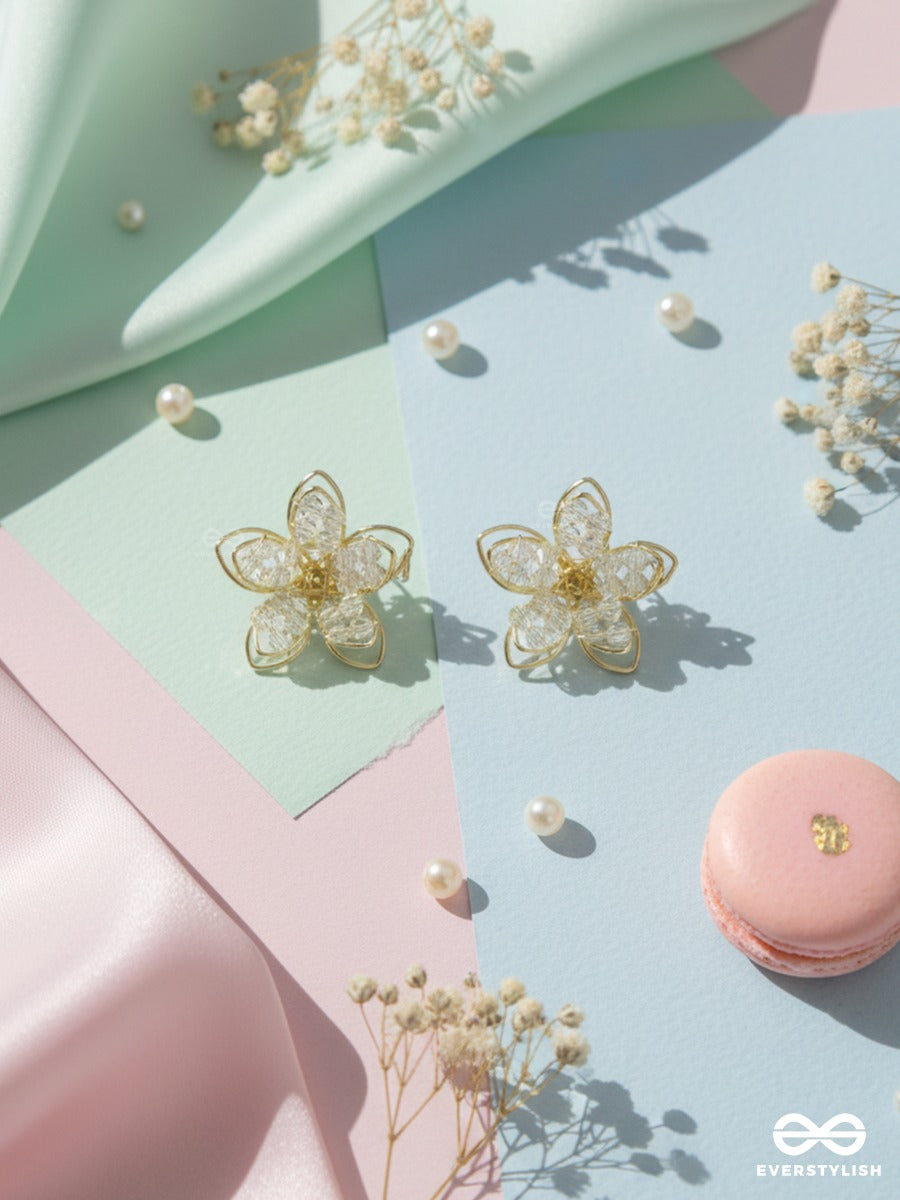 Prism Petals - Modern Floral Earrings