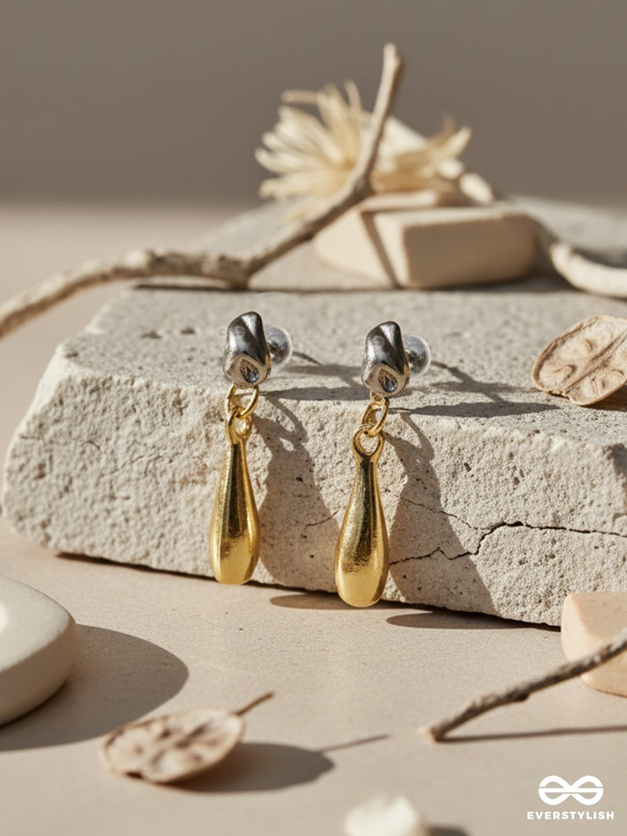 Liquid Tear - Minimal Drop Earrings