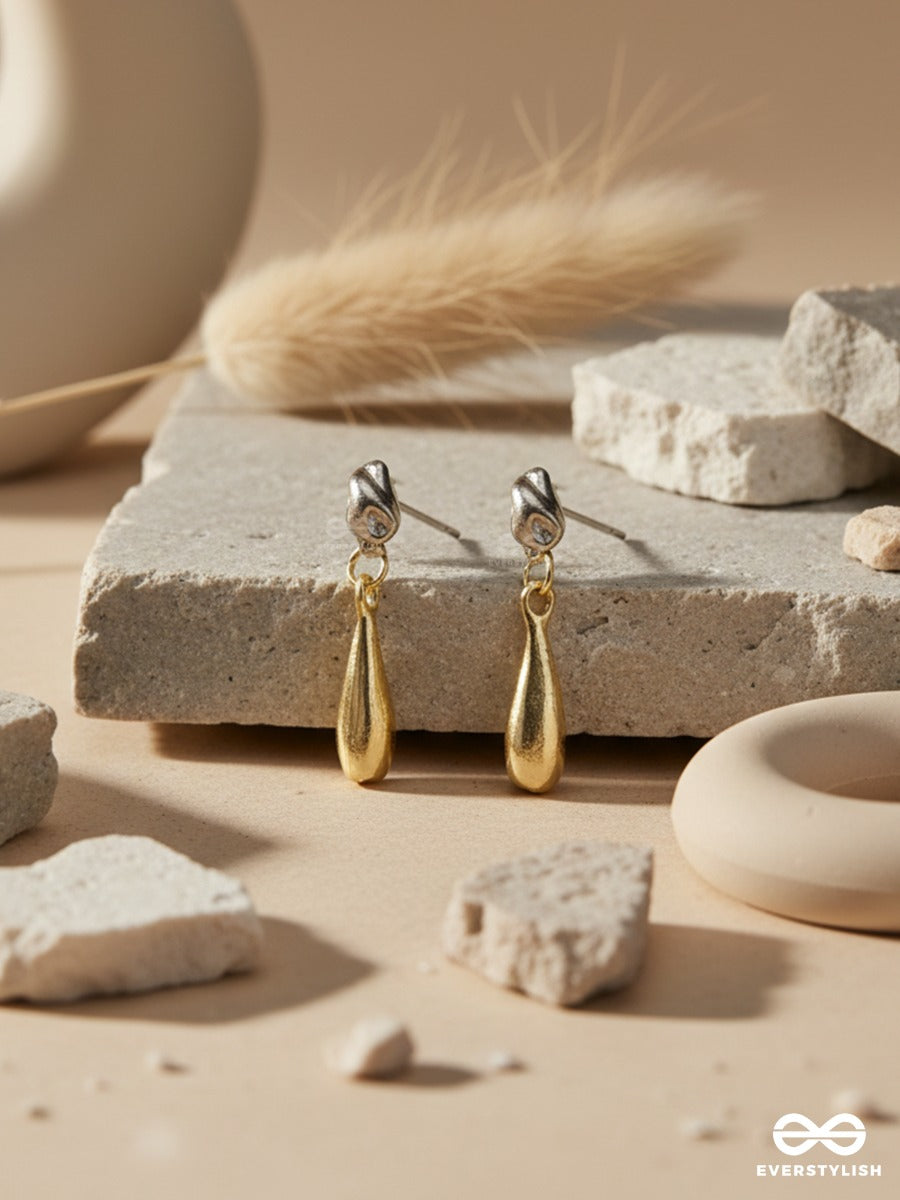Liquid Tear - Minimal Drop Earrings