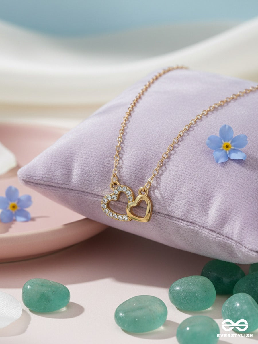 Heartsync - Dual Heart Charm Necklace