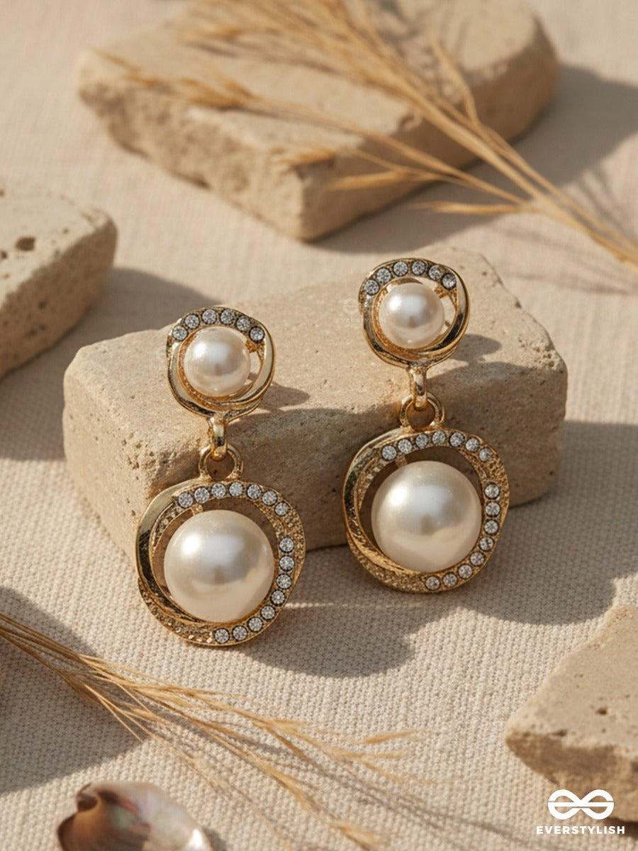 Eiris Loop - Layered Pearl Earrings