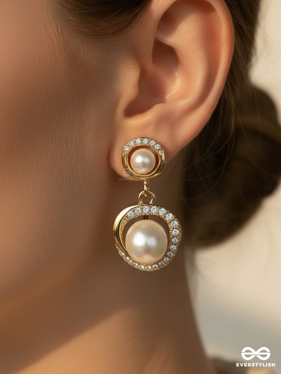 Eiris Loop - Layered Pearl Earrings