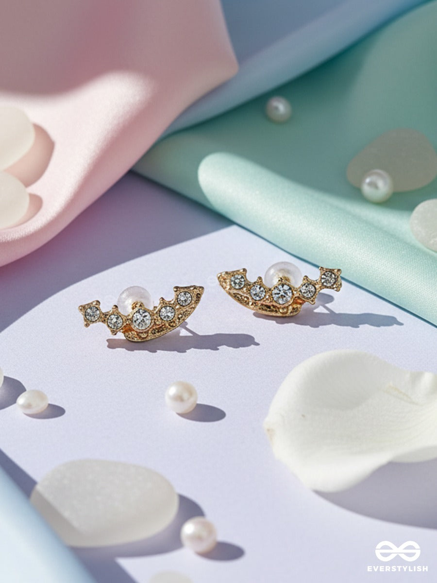 Moonveil - Crystal Stud Earrings
