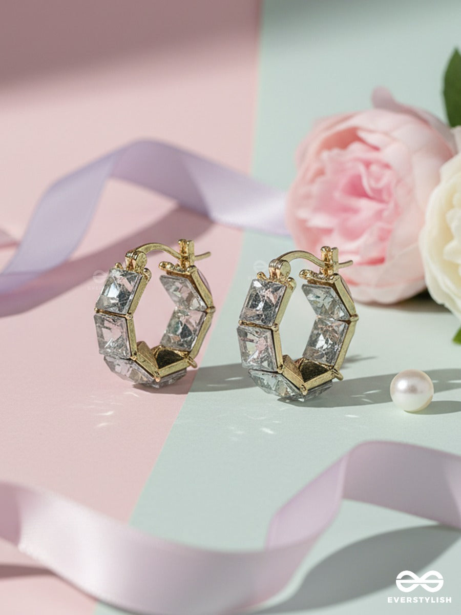 Shimra Band - Faceted Hoop Earrings