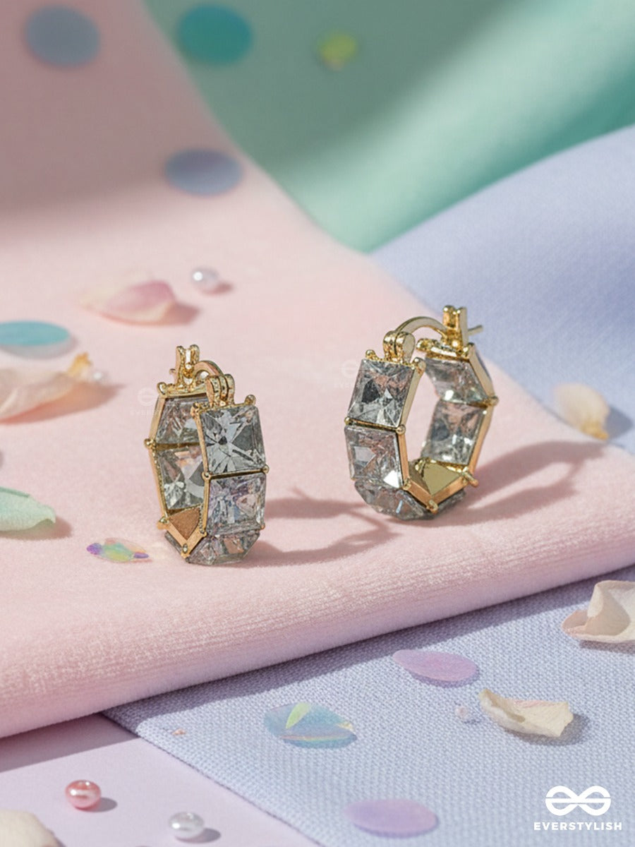 Shimra Band - Faceted Hoop Earrings