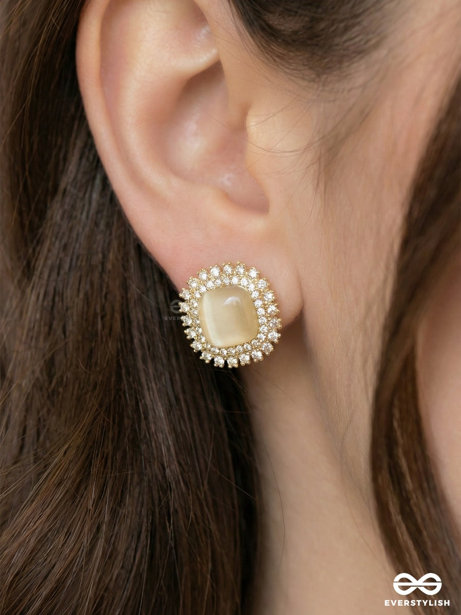 Solstice Glow - Sunburst Stud Earrings