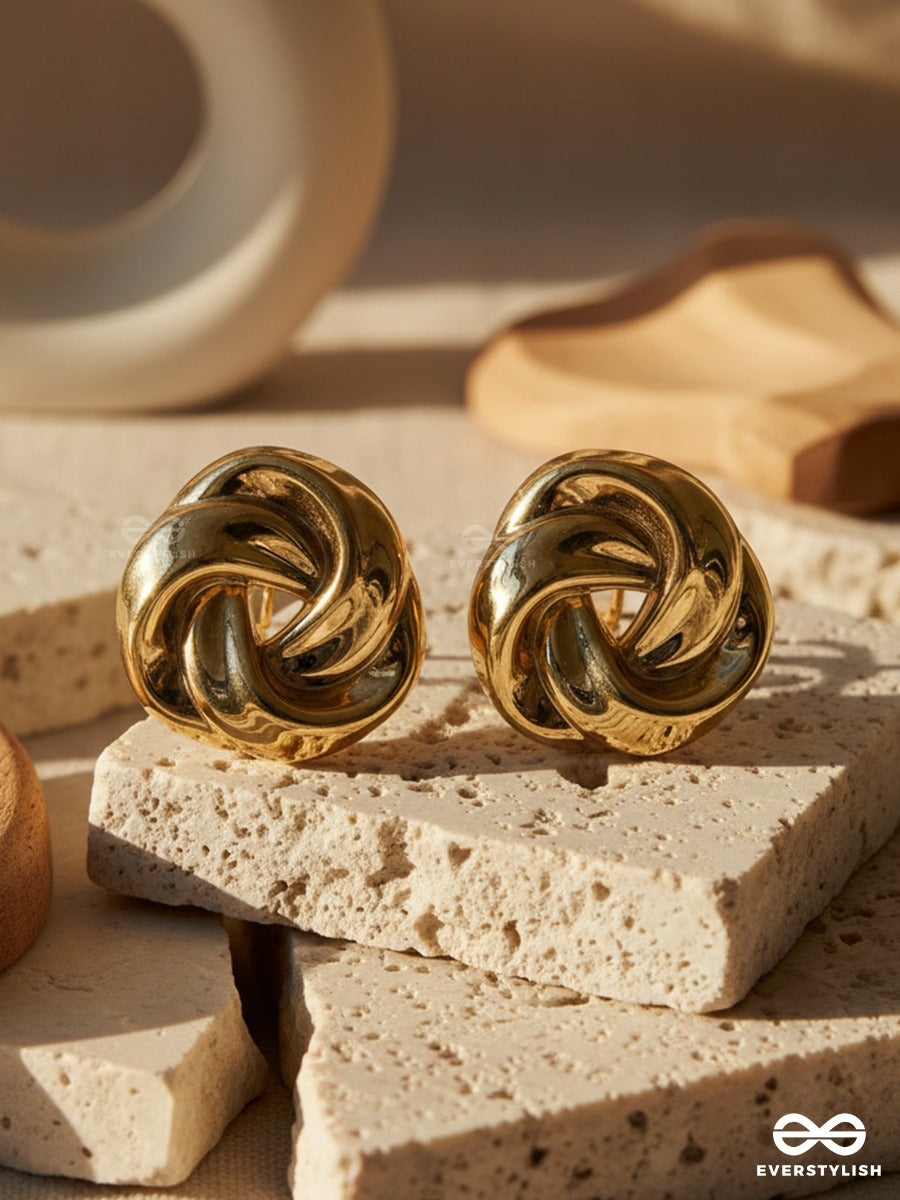 Braid Core - Chunky Knot Stud Earrings