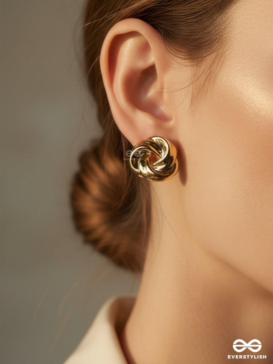 Braid Core - Chunky Knot Stud Earrings