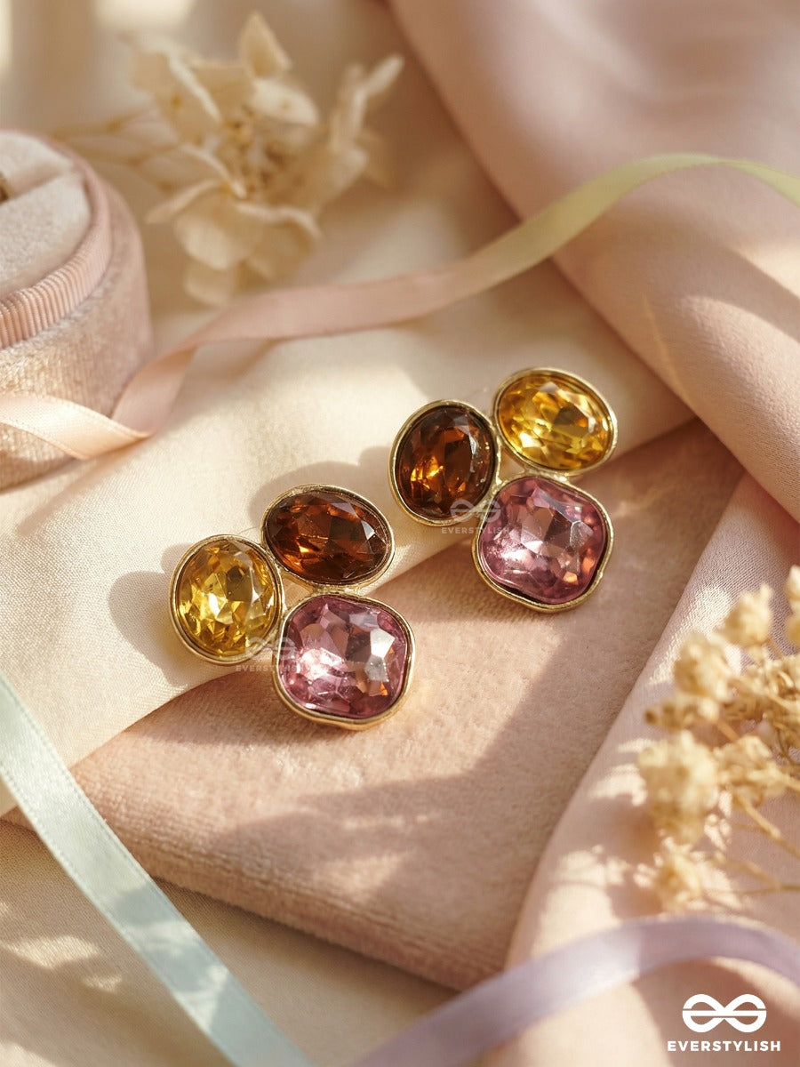Jewel Pod - Cluster Drop Earrings