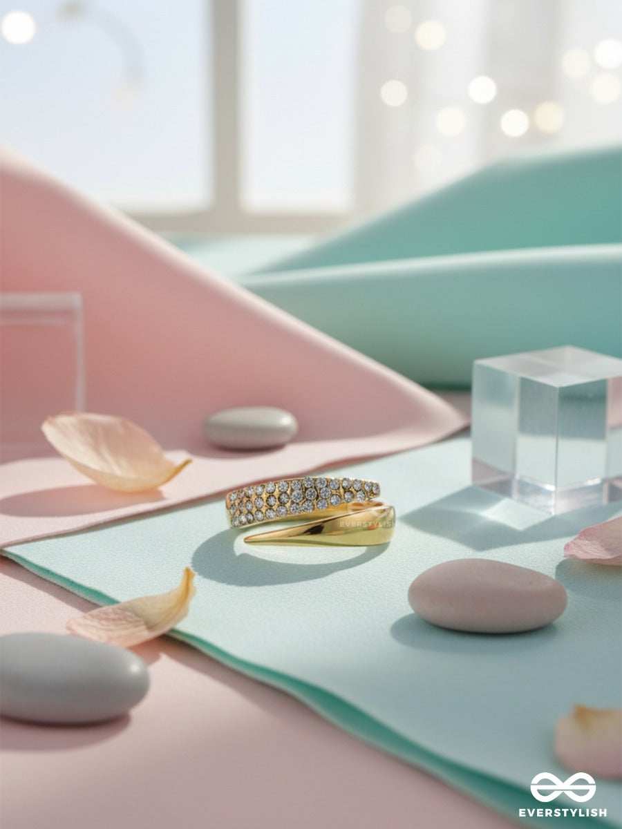Glint Wrap - Pave Statement Ring